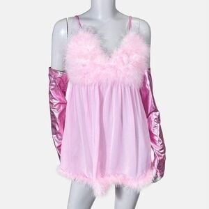 Trickz N Treatz Dolls Kill NEW Fembot Babe Costume Set Womens XL Sheer Femme